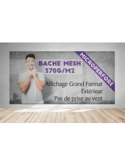 Bache MESH Microperforé 370g